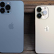 A photo of two iPhone 13 devices
